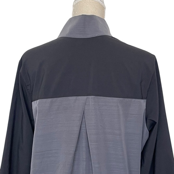 Adidas Full Zip Wind Jacket Women’s Size XL Heather Gray Black Windbreak Light - Picture 7 of 10